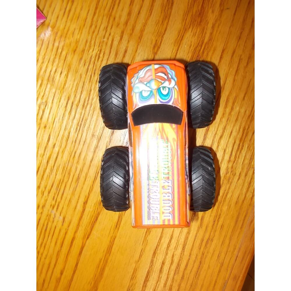 Hot Wheels Monster Jam Double Trouble Orange Clown Monster Truck Diecast Toy